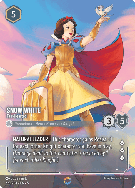 Snow White (Holofoil) (220) — Shimmering Skies