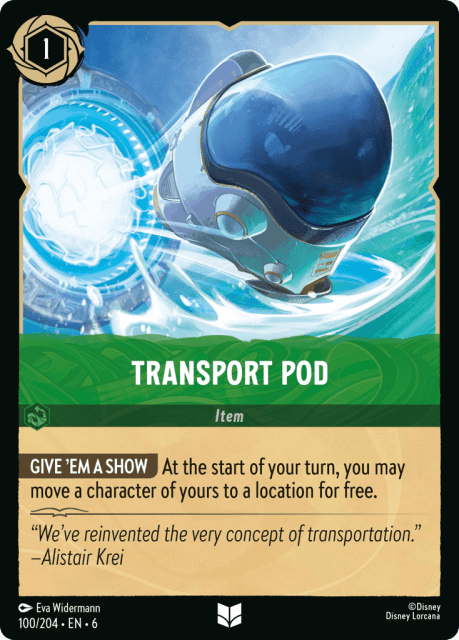 Transport Pod (Cold Foil) (100) — Azurite Sea