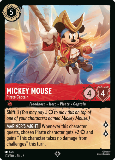 Mickey Mouse (Cold Foil) (103) — Azurite Sea