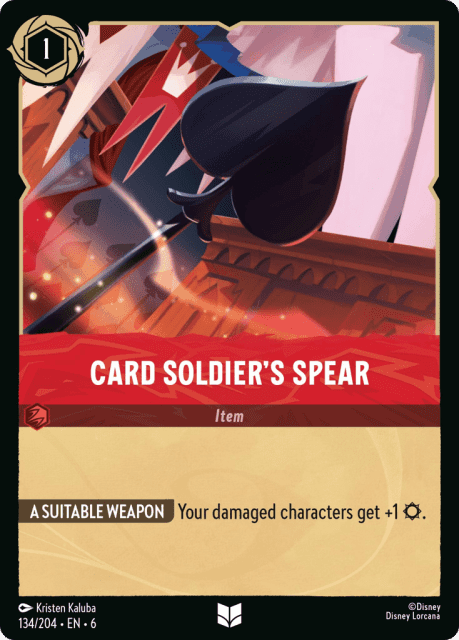Card Soldier's Spear (Cold Foil) (134) — Azurite Sea