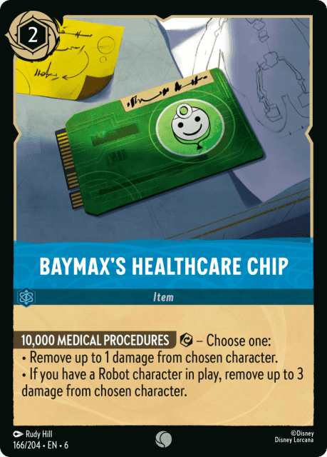 Baymax's Healthcare Chip (Cold Foil) (166) — Azurite Sea