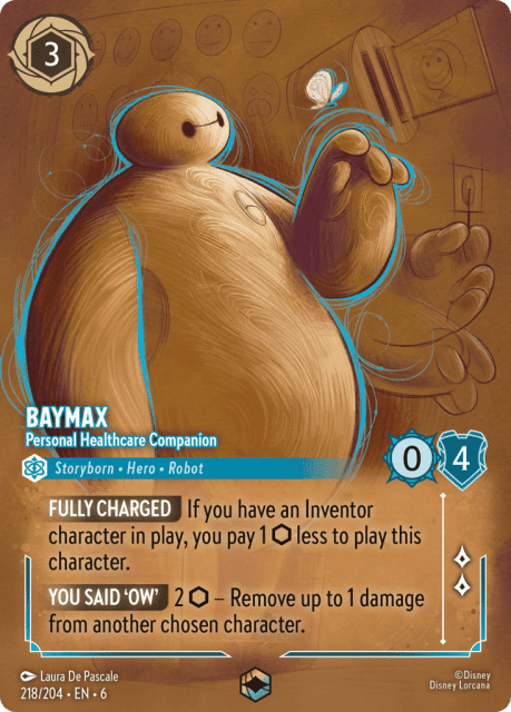 Baymax (Holofoil) (218) — Azurite Sea