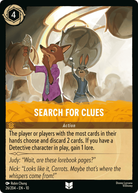 Search for Clues (Cold Foil) (26) — Whispers in the Well