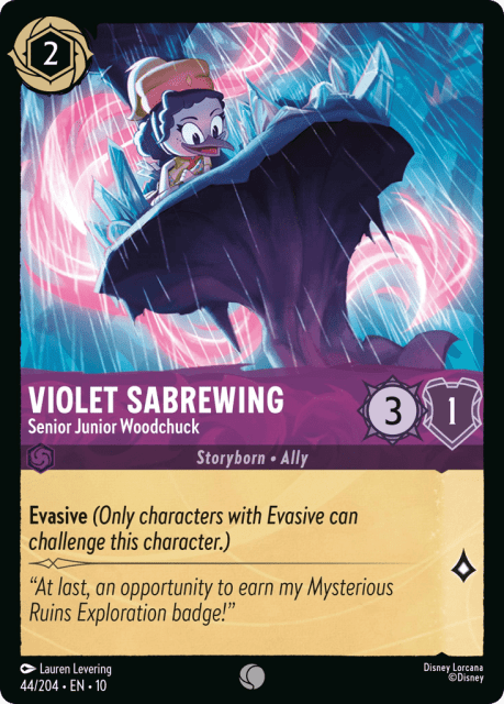 Violet Sabrewing (Cold Foil) (44) — Whispers in the Well