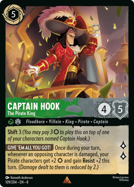 Captain Hook (Cold Foil) (109) — Reign of Jafar