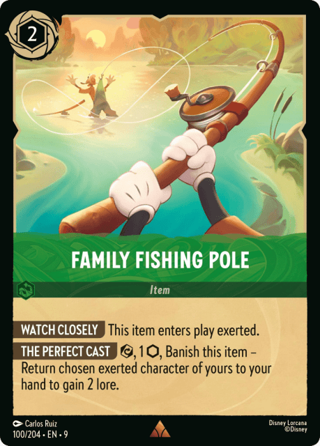 Family Fishing Pole (Cold Foil) (100) — Fabled