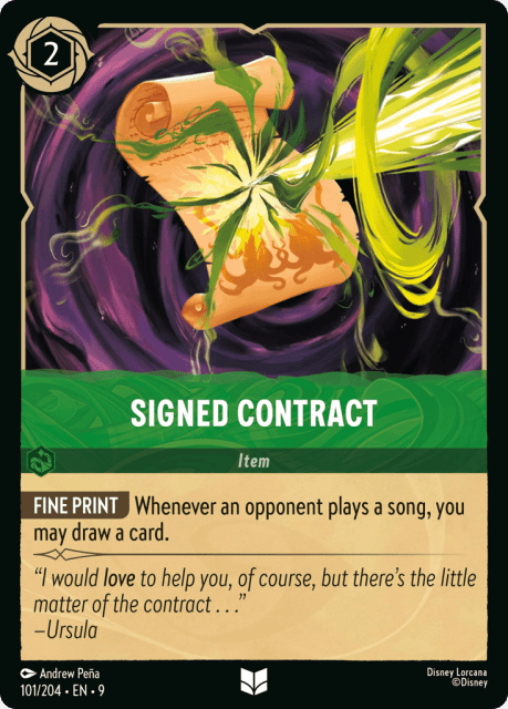 Signed Contract (Cold Foil) (101) — Fabled