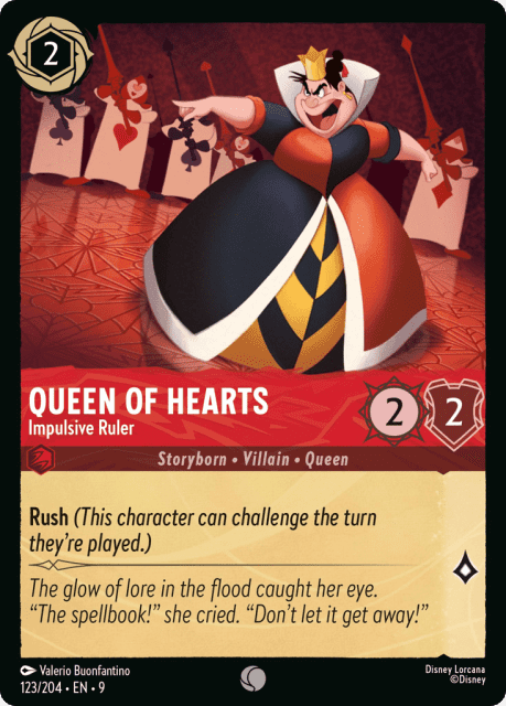 Queen of Hearts (Cold Foil) (123) — Fabled