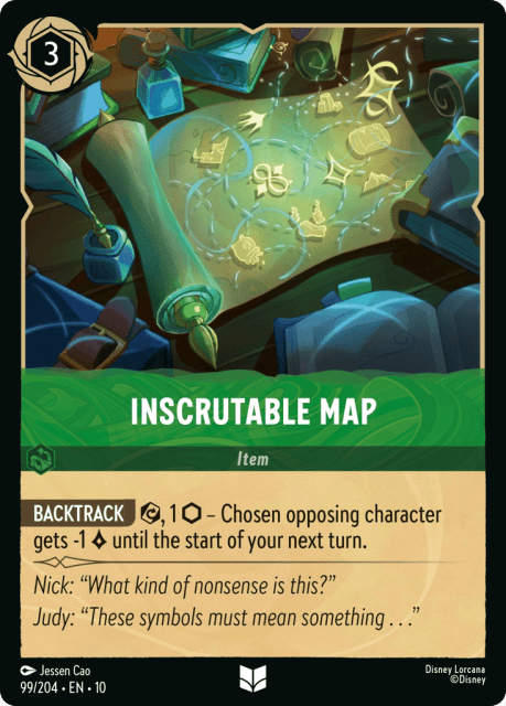 Inscrutable Map (Cold Foil) (99) — Whispers in the Well
