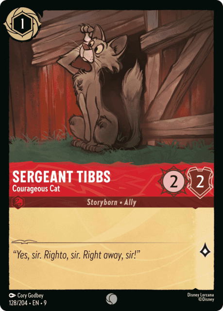 Sergeant Tibbs (Cold Foil) (128) — Fabled
