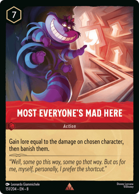 Most Everyone's Mad Here (Cold Foil) (151) — Reign of Jafar