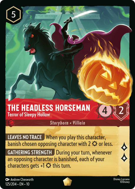 The Headless Horseman (Cold Foil) (125) — Whispers in the Well