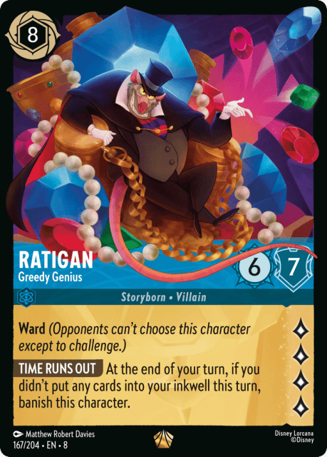 Ratigan (Cold Foil) (167) — Reign of Jafar