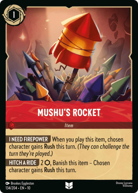 Mushu's Rocket (Cold Foil) (134) — Whispers in the Well
