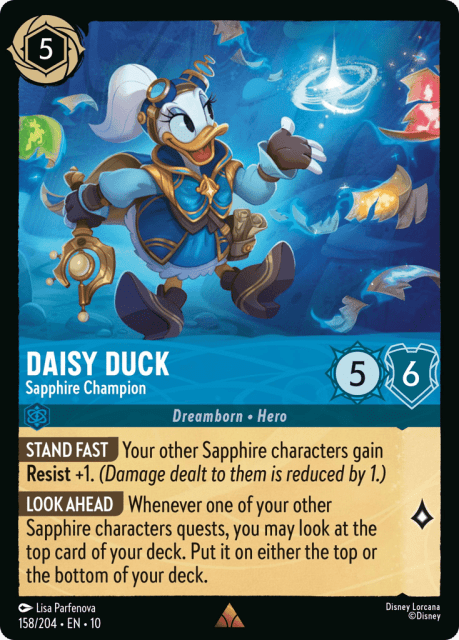 Daisy Duck (Cold Foil) (158) — Whispers in the Well