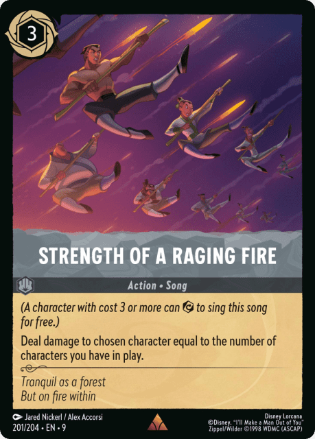Strength of a Raging Fire (Cold Foil) (201) — Fabled