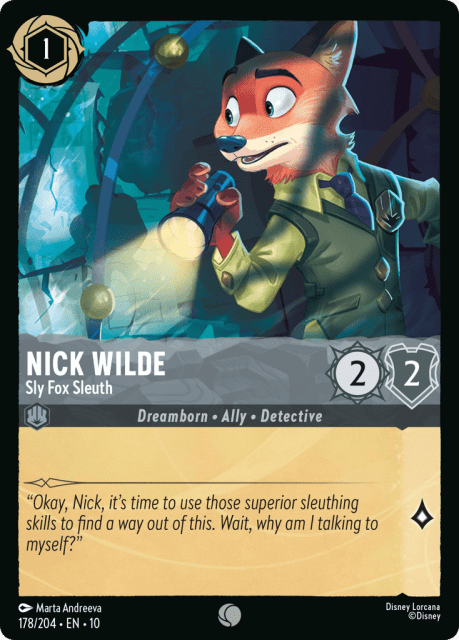 Nick Wilde (Cold Foil) (178) — Whispers in the Well