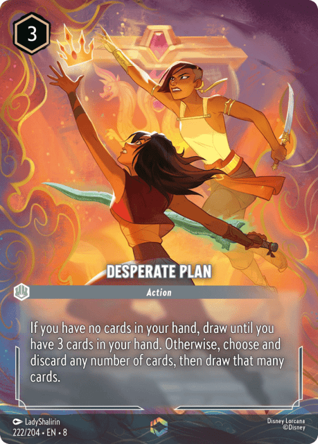 Desperate Plan (Holofoil) (222) — Reign of Jafar