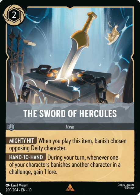 The Sword of Hercules (Cold Foil) (200) — Whispers in the Well