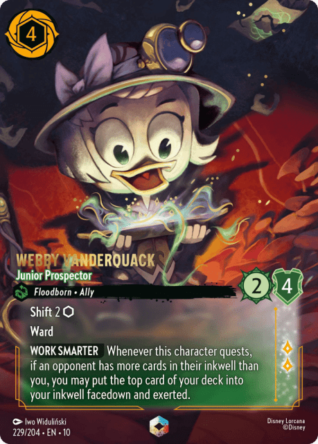 Webby Vanderquack (Holofoil) (229) — Whispers in the Well
