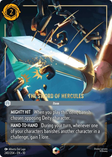 The Sword of Hercules (Holofoil) (240) — Whispers in the Well