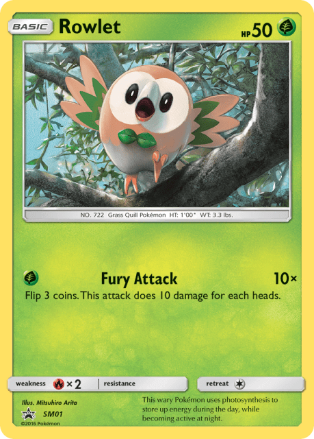 Rowlet (Holofoil) (SM01) — SM Black Star Promos