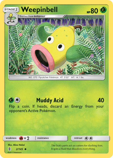 Weepinbell (Reverse Holofoil) (2) — Guardians Rising