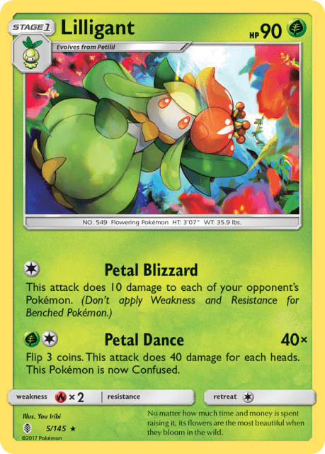 Lilligant (Reverse Holofoil) (5) — Guardians Rising