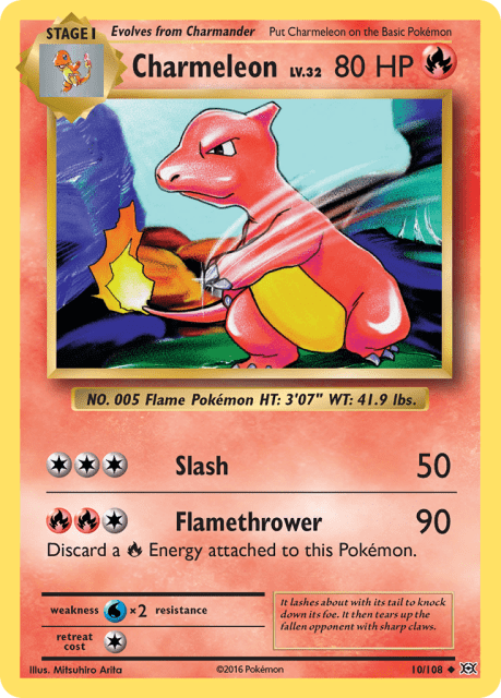 Charmeleon (Reverse Holofoil) (10) — Evolutions