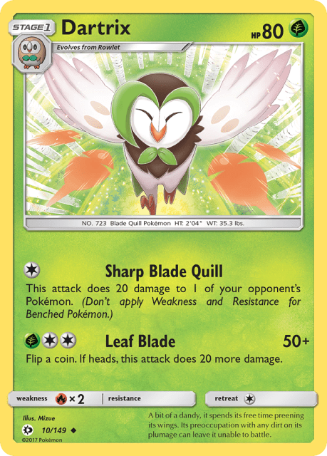 Dartrix (Cosmos Holofoil) (10) — Sun & Moon