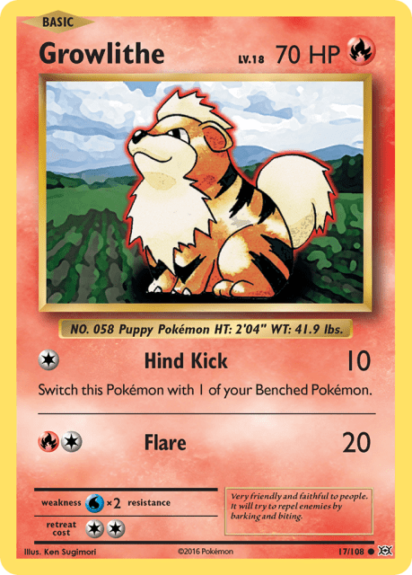 Growlithe (17) — Evolutions