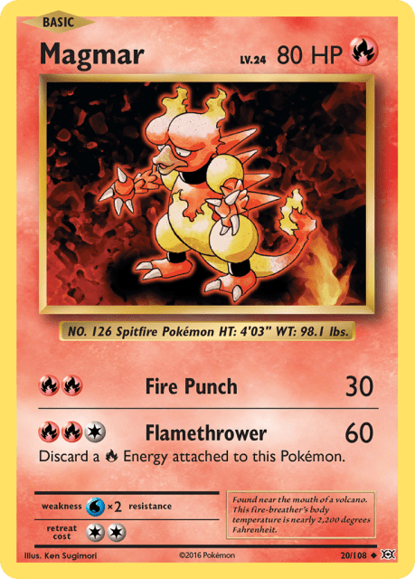 Magmar (Reverse Holofoil) (20) — Evolutions