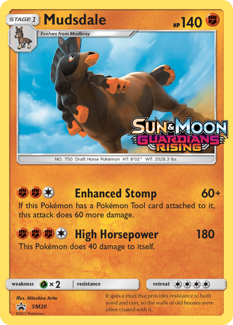Mudsdale (Staff Stamp) (SM20) — SM Black Star Promos