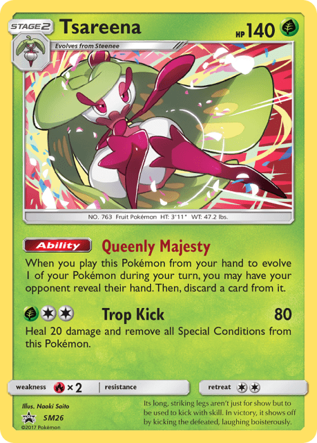 Tsareena (Holofoil) (SM26) — SM Black Star Promos