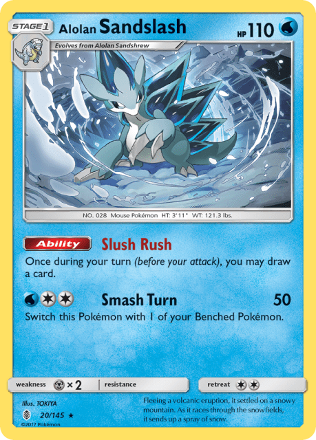 Alolan Sandslash (Reverse Holofoil) (20) — Guardians Rising