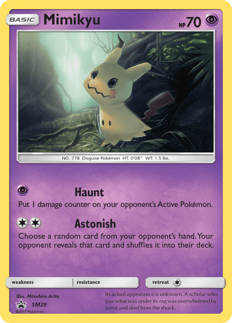 Mimikyu (Holofoil) (SM29) — SM Black Star Promos