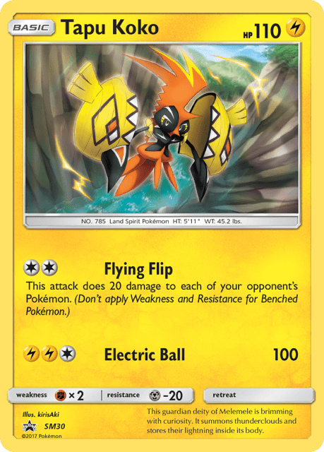 Tapu Koko (Kabu Fukase) (SM30) — SM Black Star Promos