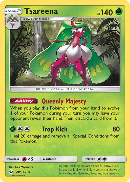 Tsareena (League4th Place Stamp) (20) — Sun & Moon