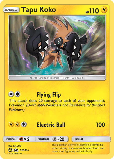 Tapu Koko (Holofoil) (SM30a) — SM Black Star Promos