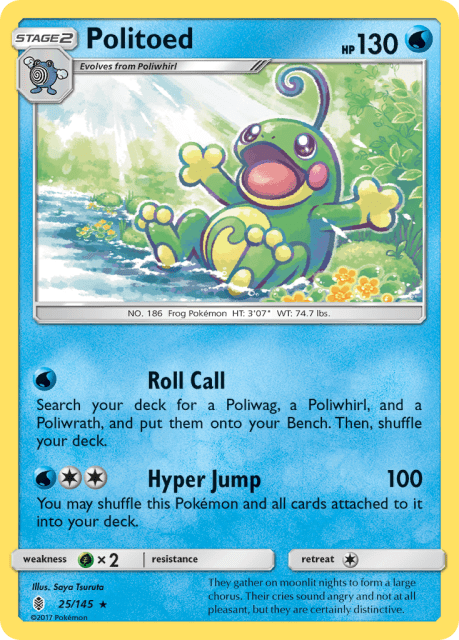 Politoed (Holofoil) (25) — Guardians Rising