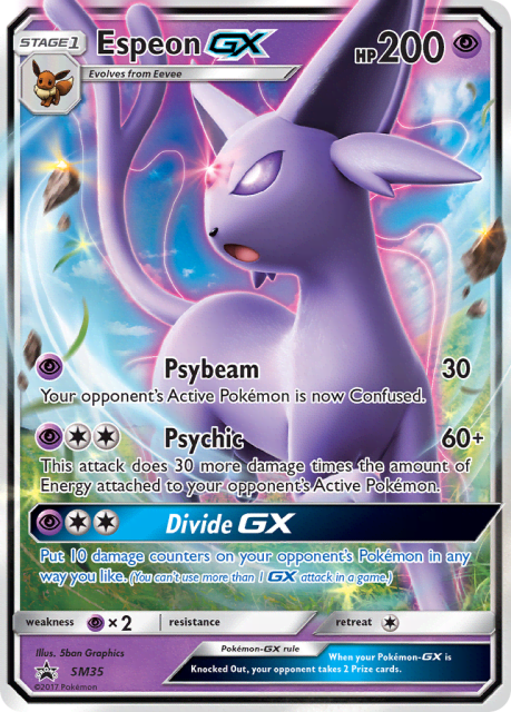 Espeon-GX (Jumbo) (SM35) — SM Black Star Promos