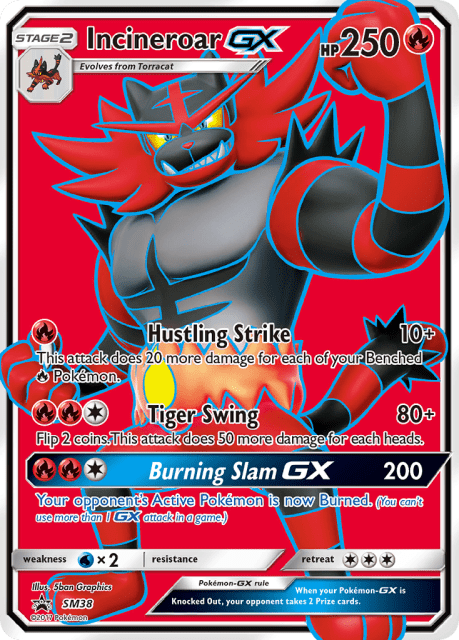 Incineroar-GX (Holofoil) (SM38) — SM Black Star Promos