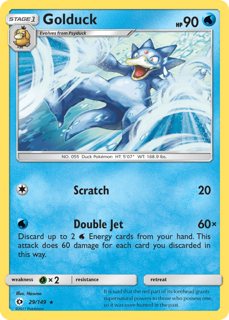 Golduck (Reverse Holofoil) (29) — Sun & Moon