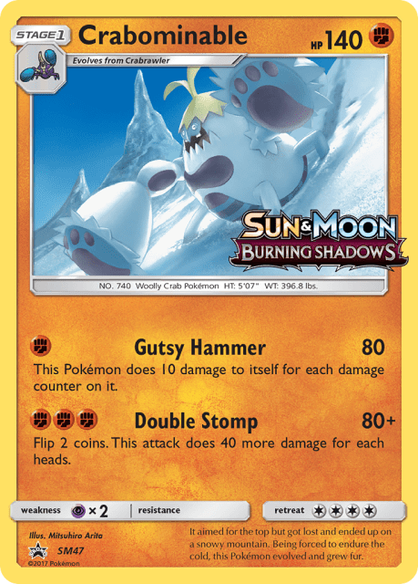 Crabominable (Staff Stamp) (SM47) — SM Black Star Promos