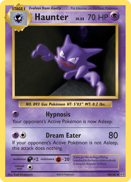 Haunter (Reverse Holofoil) (48) — Evolutions