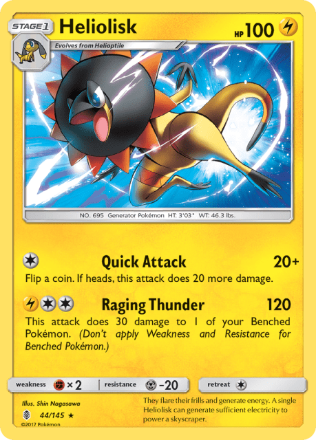 Heliolisk (Reverse Holofoil) (44) — Guardians Rising