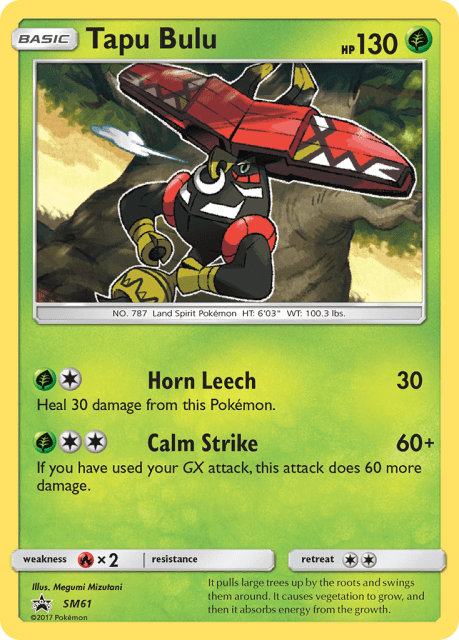 Tapu Bulu (Holofoil) (SM61) — SM Black Star Promos