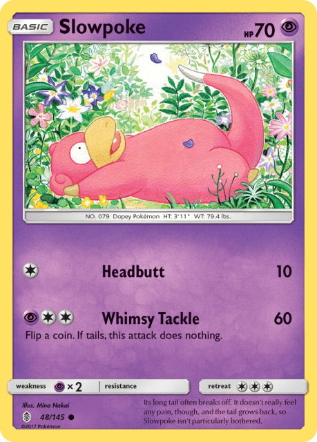 Slowpoke (Reverse Holofoil) (48) — Guardians Rising