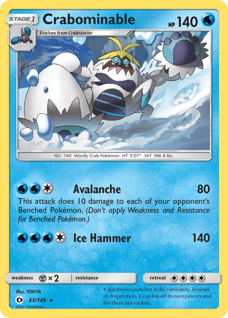 Crabominable (43) — Sun & Moon