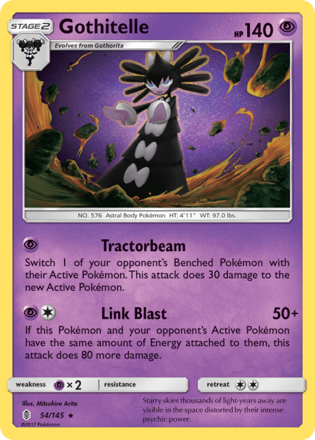 Gothitelle (Reverse Holofoil) (54) — Guardians Rising